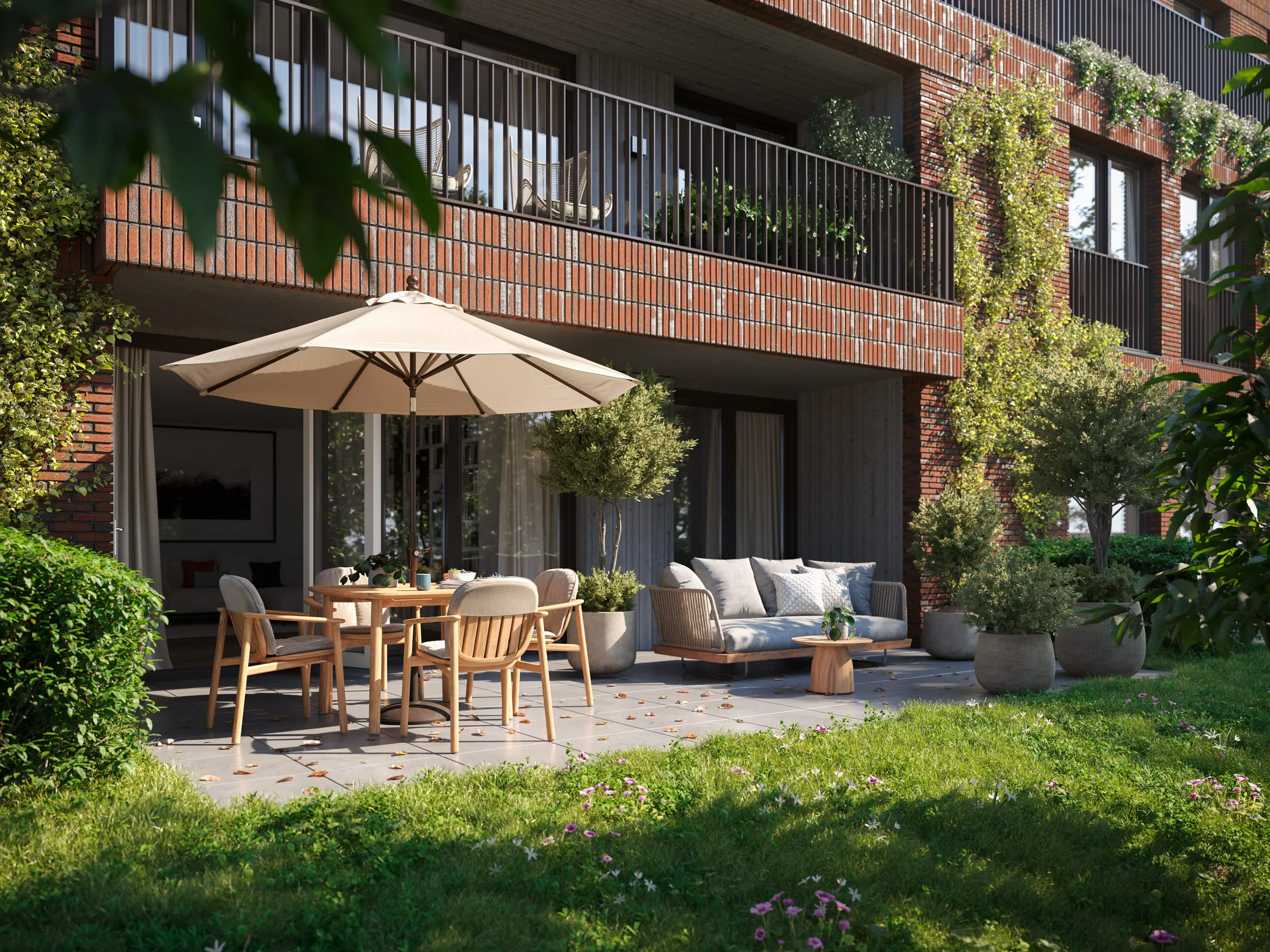 3d Exterieur Visualisatie Terras